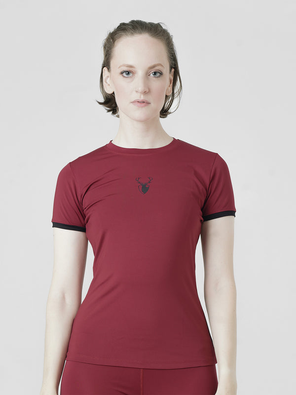Sonora Tee in Maroon
